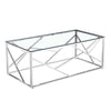 Geometric Silver Coffee Table