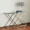 Pyramid Silver Console Table