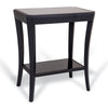 Black Glass Top Side Table