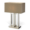 Nickel and Crystal Table Lamp